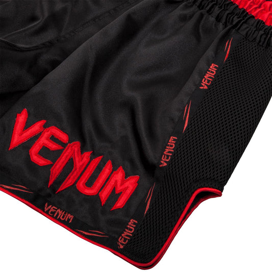 Short de Muay thai Venum Giant Neg/Rojo