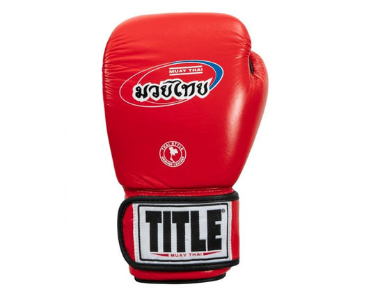 Guante de Muay Thai Title Rojo