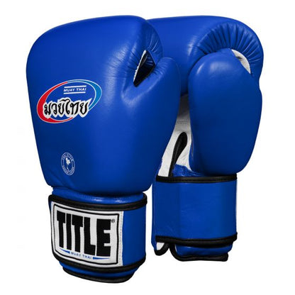 Guante de Muay Thai Title Azul