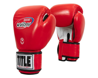 Guante de Muay Thai Title Rojo